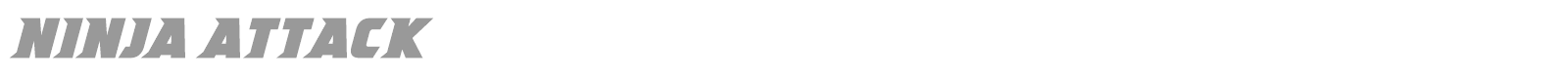 Ninja Attack font preview